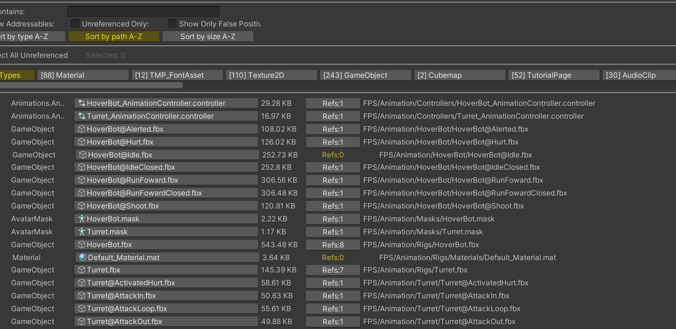 Unity Dependencies Hunter screenshot 1