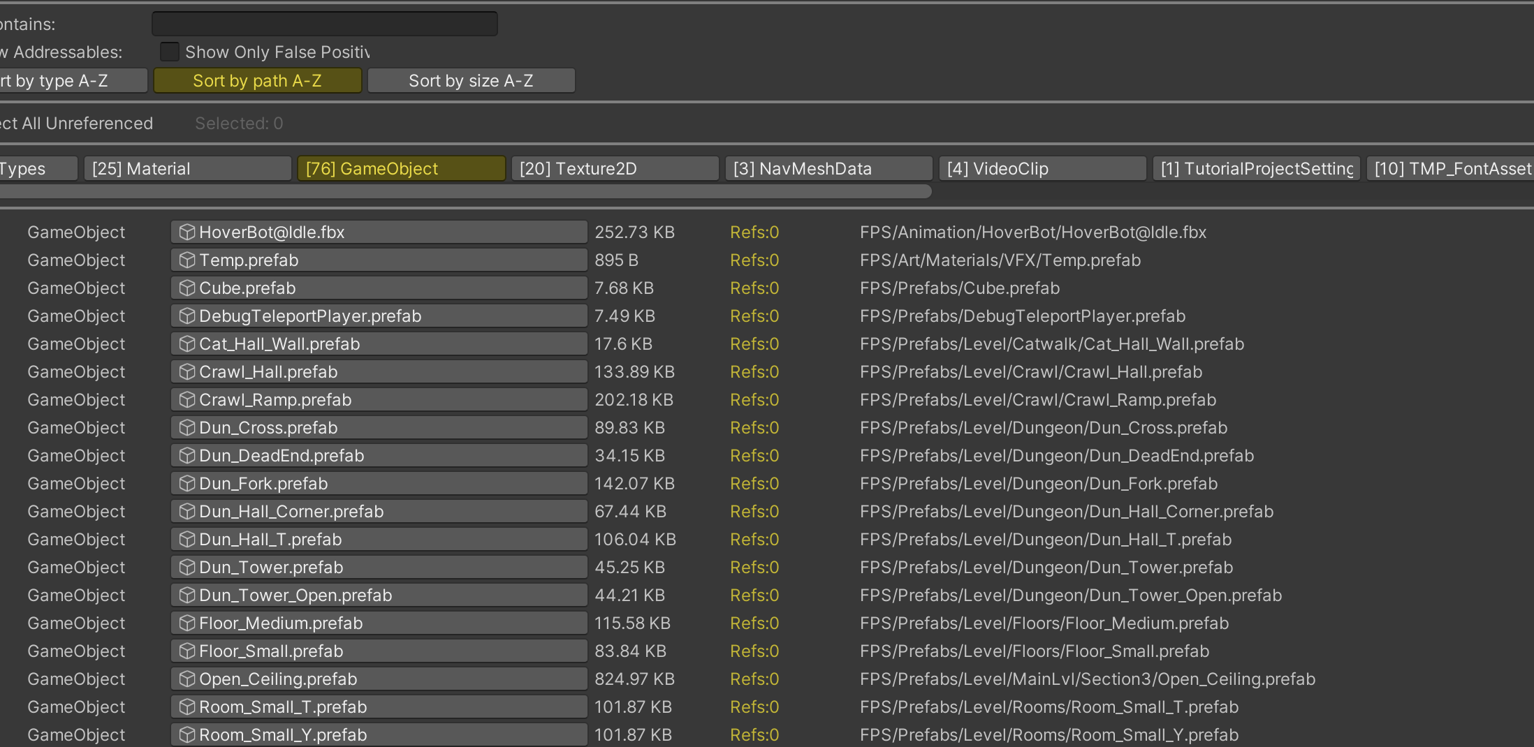 Unity Dependencies Hunter screenshot 2